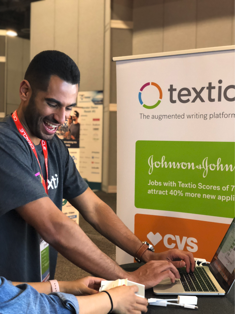 Team Textio at our booth