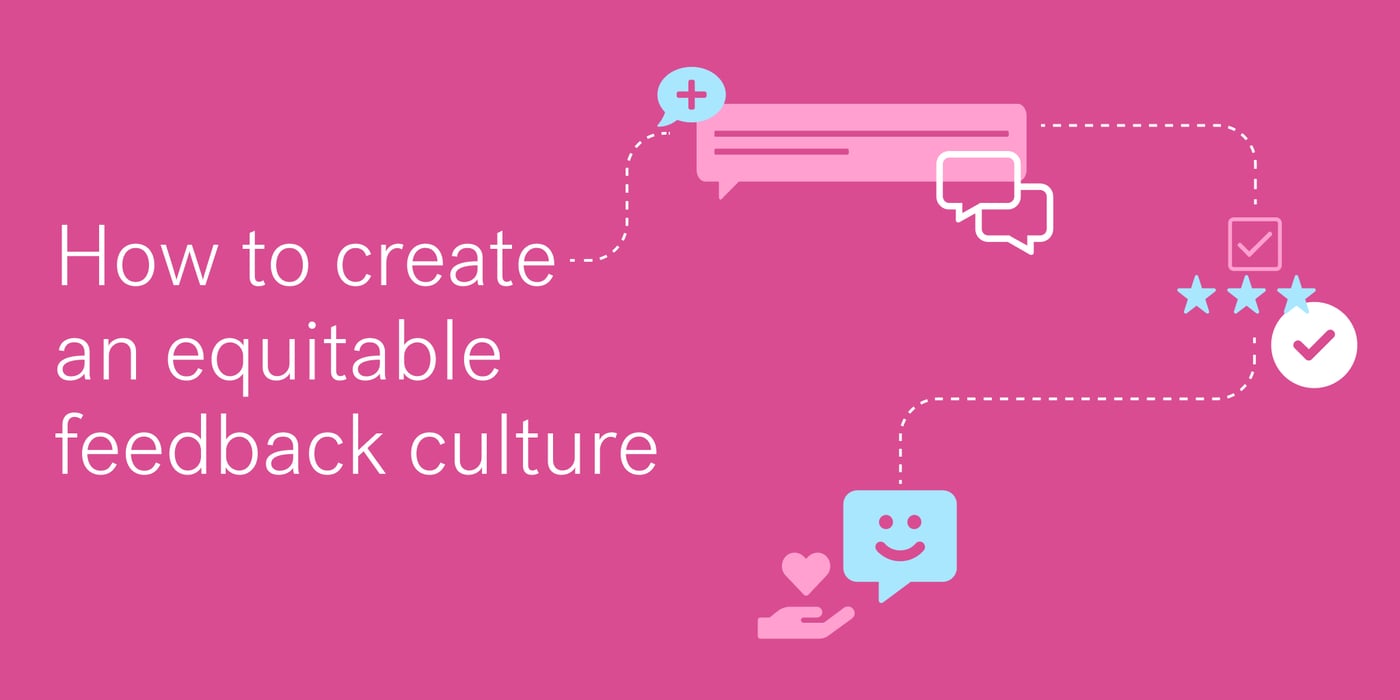 Create an equitable feedback blog cover.