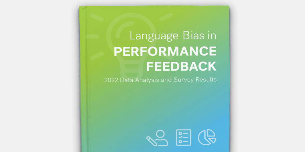 Free research report on bias in performance feedback by Textio.