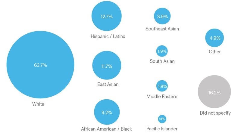 Race/ethnicity (% of employees choosing the identity, may choose up to 3) Race/ethnicity (% of employees choosing the identity, may choose up to 3)