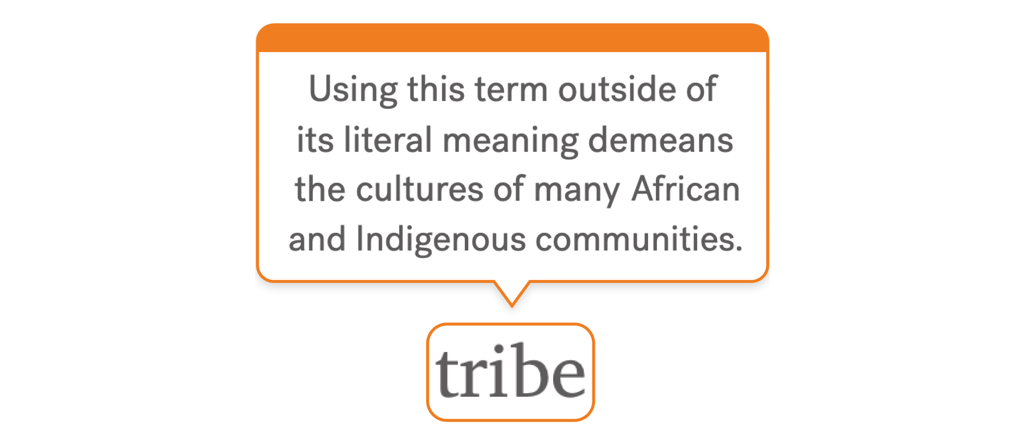 Language guidance in Textio around using the term "tribe"