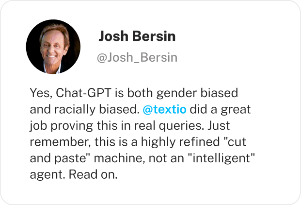 Josh Bersin tweet