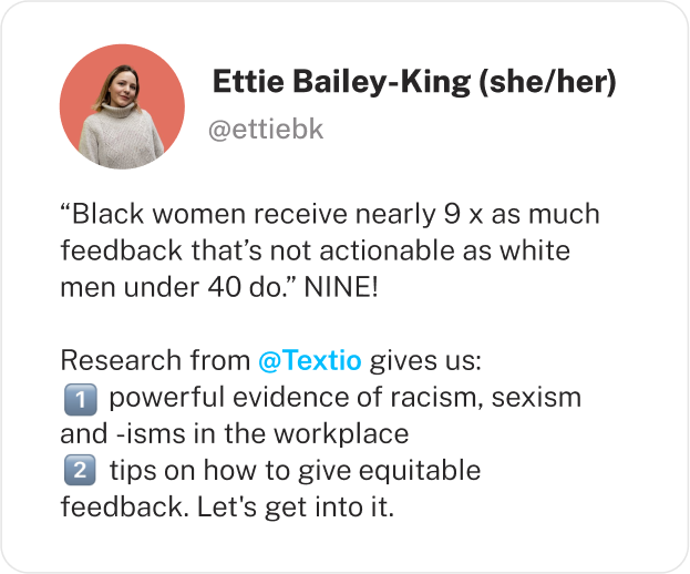 Ettie Bailey-King tweet