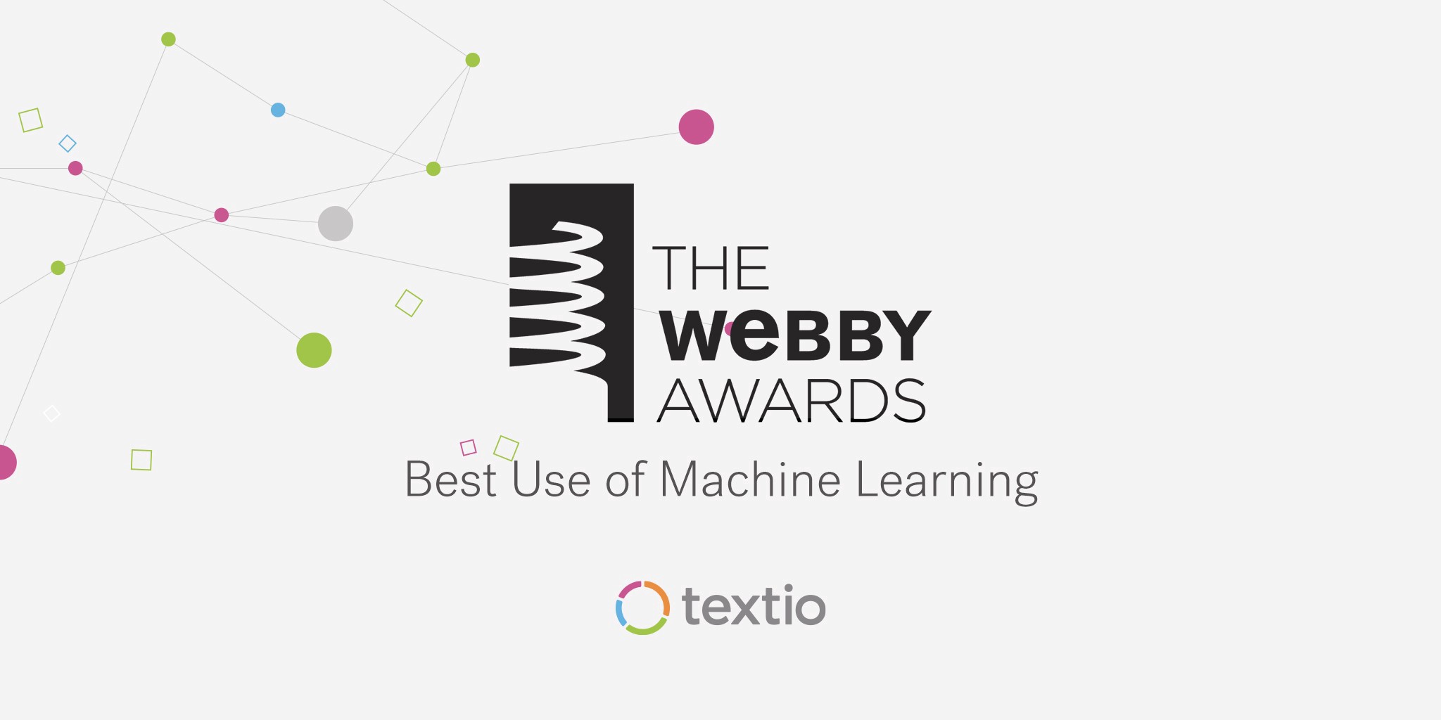 The webby awards best use of machine learning