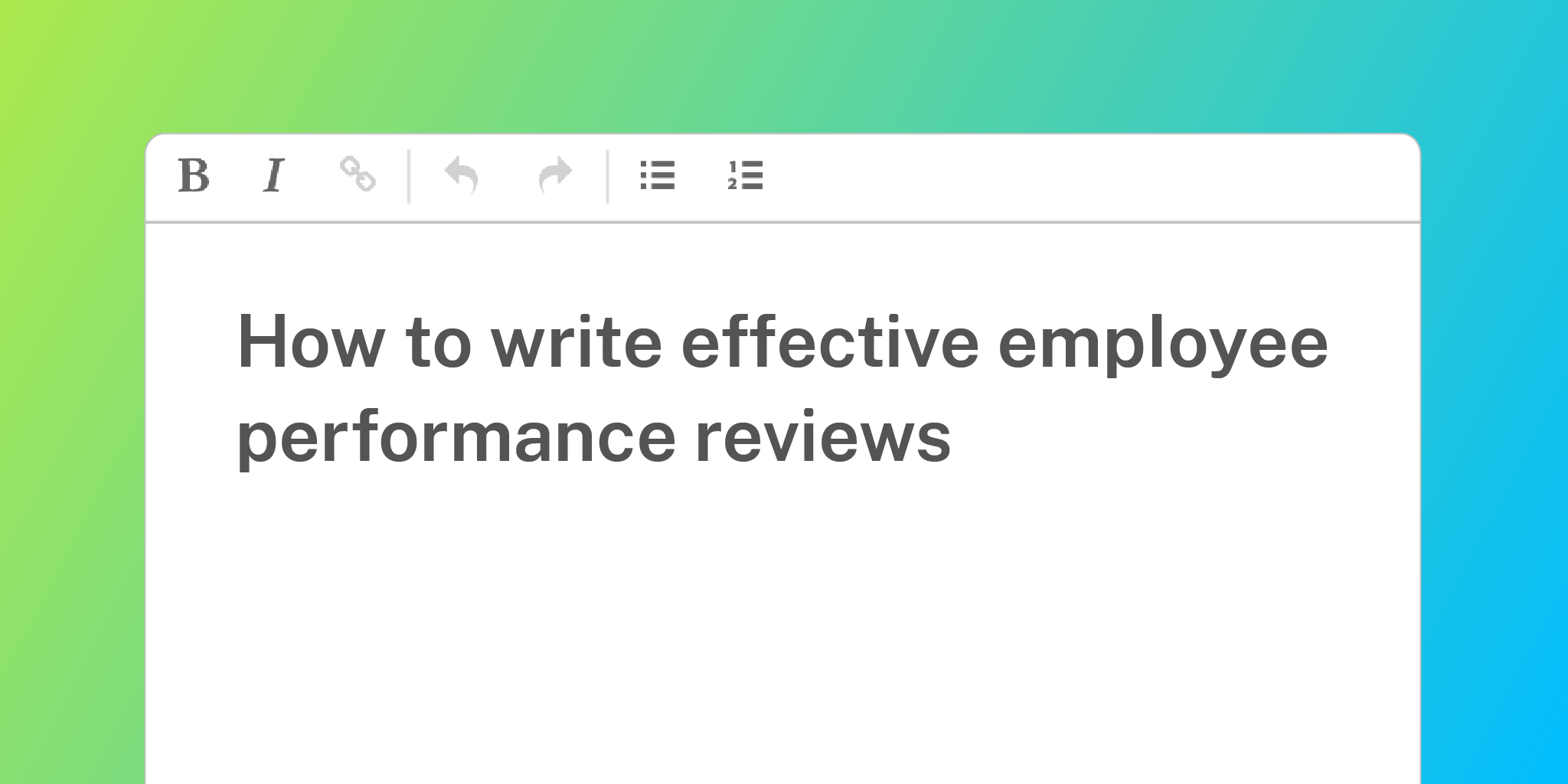 Blue and green image how to write effective performance reviews as first time manager