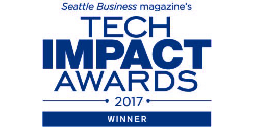 Seattle Business magazine's Tech Impact Awards 2017 winner