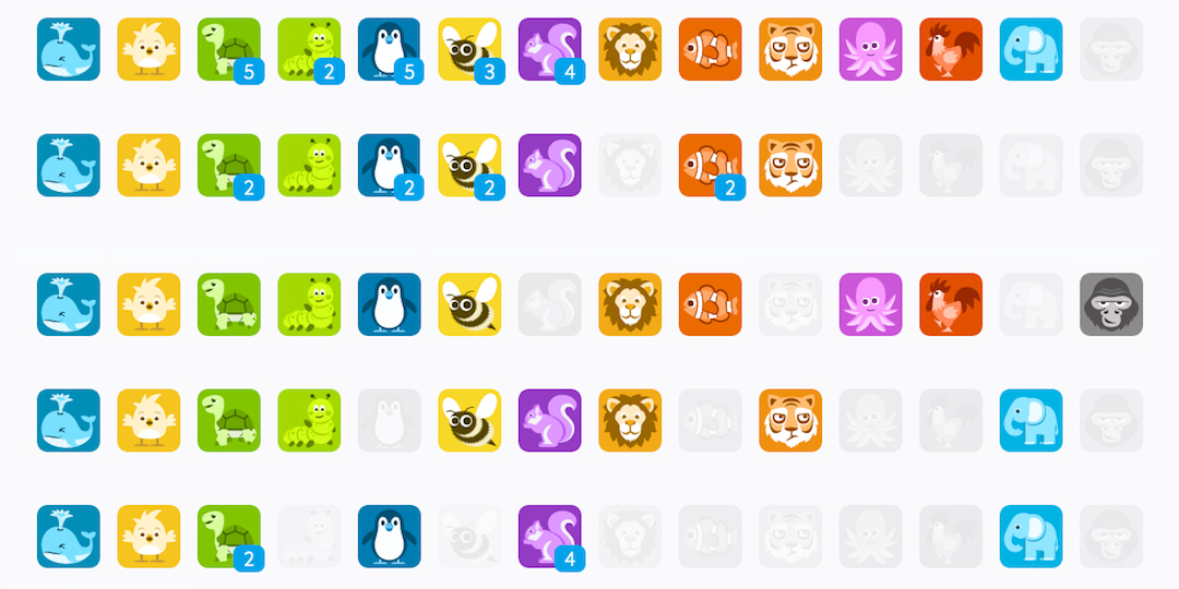 Achievement emojis in the Textio platform